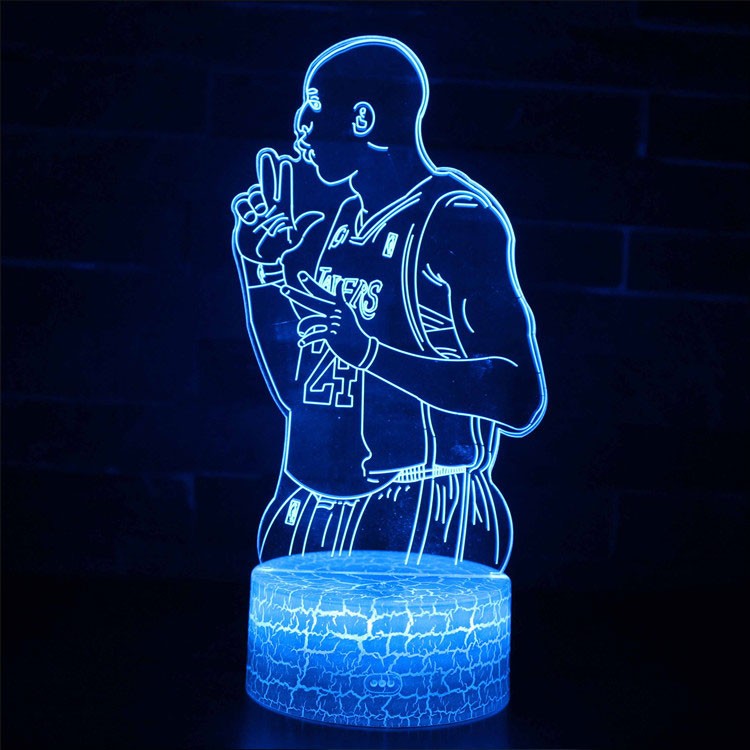 Lampe 3D LED Basketball Kobe Bryant Gun