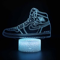 Lampe 3D LED Basketball Chaussure sport Air Jordan