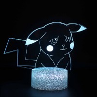 Lampe 3D Pikachu triste