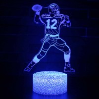 Lampe 3D LED Football Américain : Joueur de football Américain
