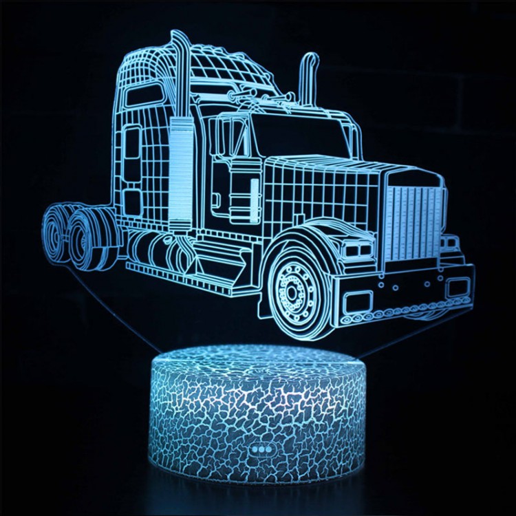 Lampe 3D Camion Américain