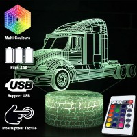 Lampe 3D LED Camion USA, télécommande et caractéristiques