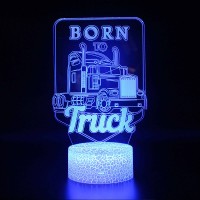 Lampe 3D LED Camion Logo Born to Truck