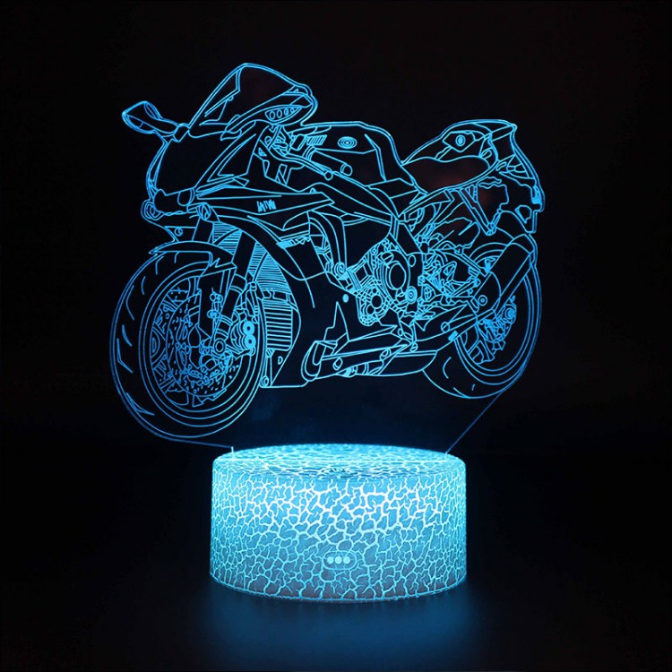 Boutique Lampes  3D Lampe  3D LED  Moto  Sportive