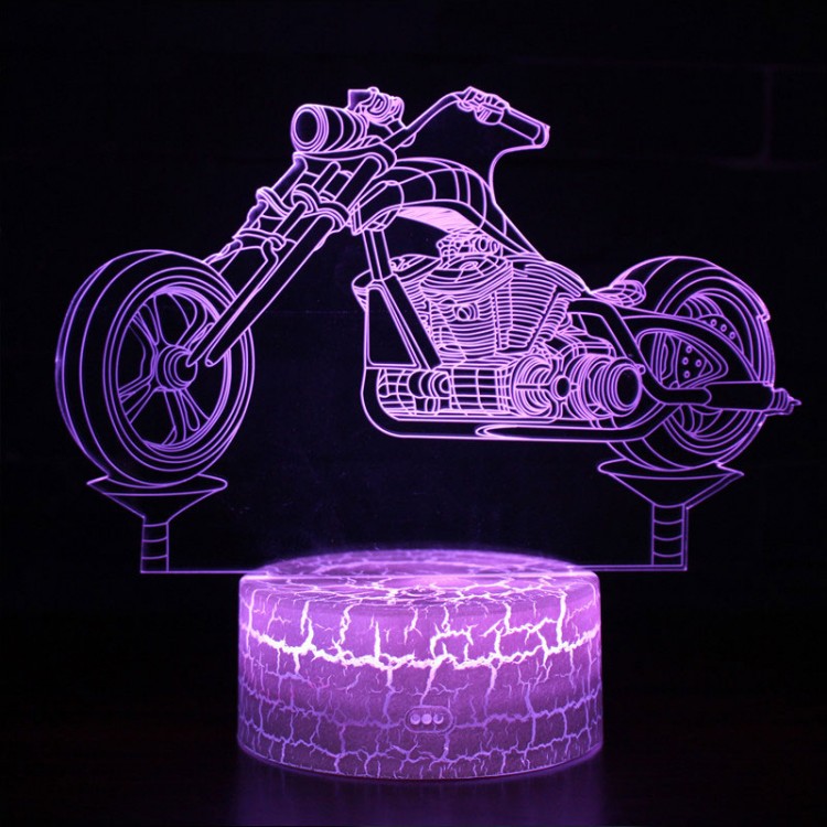 Lampe 3D LED Moto Cruiser