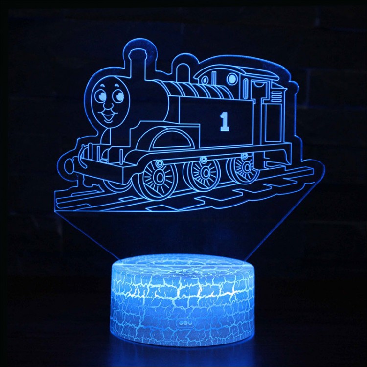 Lampe 3D LED Locomotive à Vapeur Cartoon