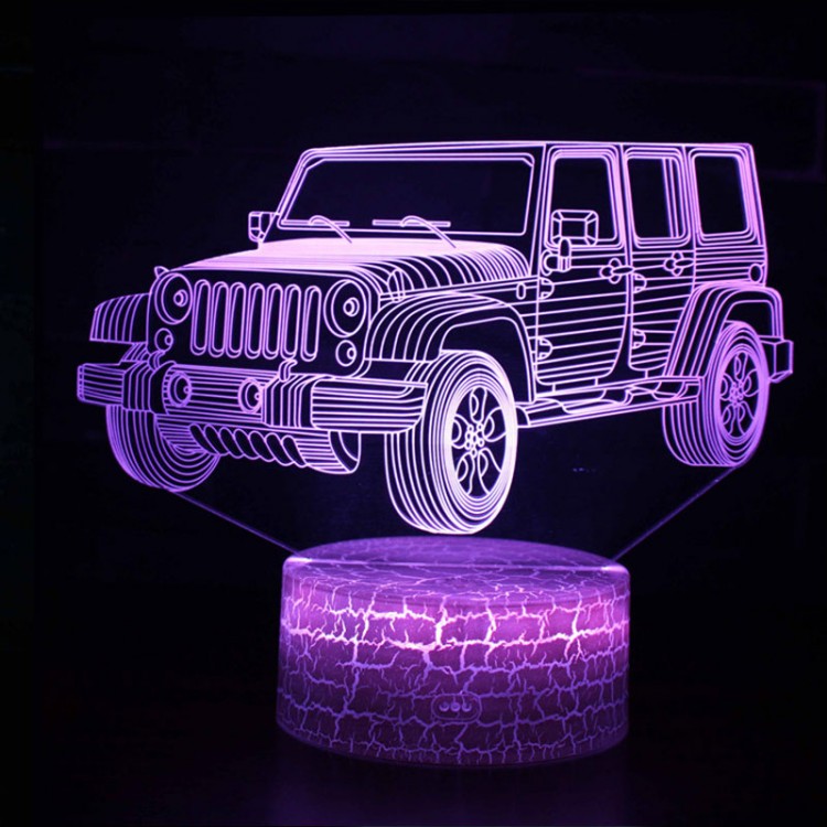 Lampe 3D Voiture Jeep 4x4