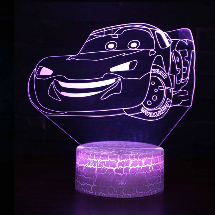 Lampe 3D LED Voiture Flash Mc Queen