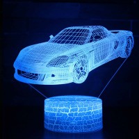 Lampe 3D LED Voiture Sportcar