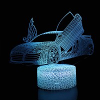 Lampe 3D LED Voiture de Sport 1
