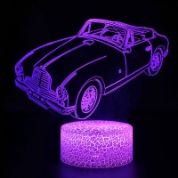 Lampe 3D LED Voiture Cabriolet rétro