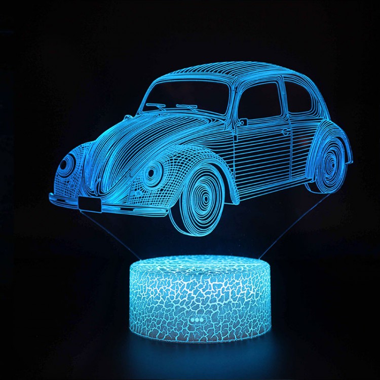 Lampe 3D LED Voiture Coccinelle VW