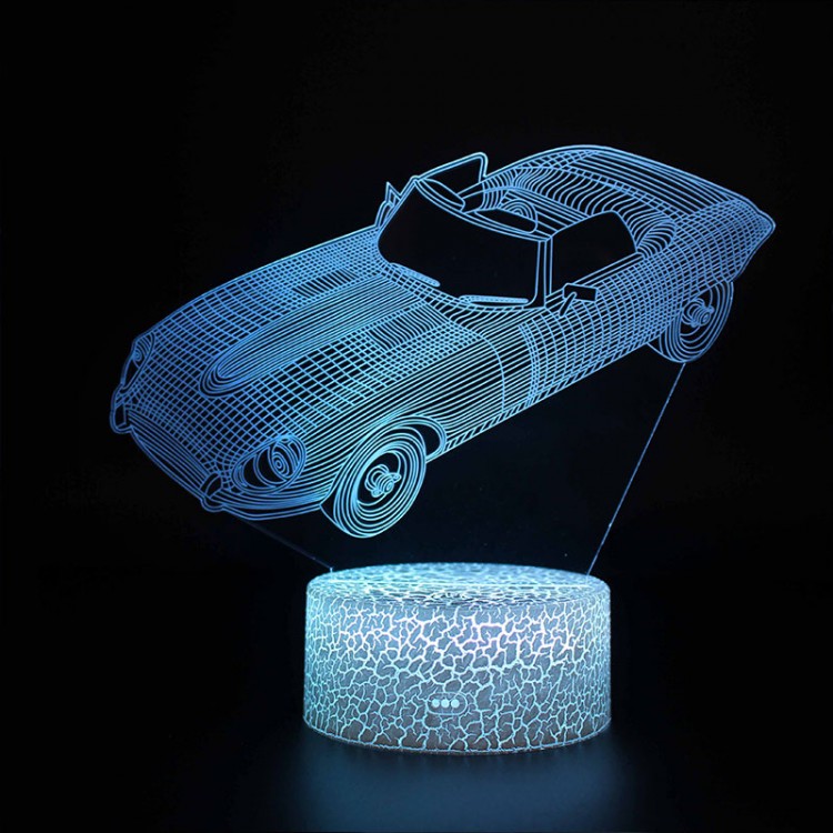 Lampe 3D LED Voiture Cabriolet sportif