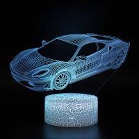 Lampe 3D LED Voiture de Sport 3