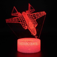 Lampe 3D Avion de Chasse