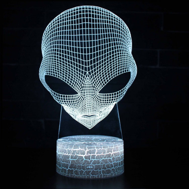Lampe 3D Alien