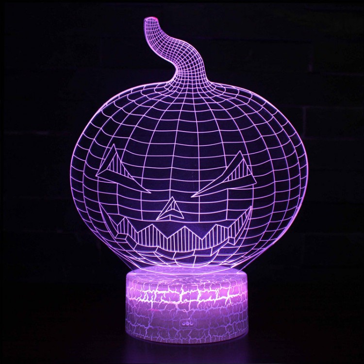 Lampe 3D Citrouille Halloween