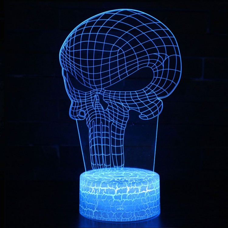 Lampe 3D Punisher Logo