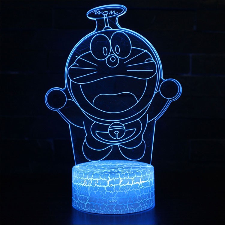 Lampe 3D Doraemon hélicoptère en vol