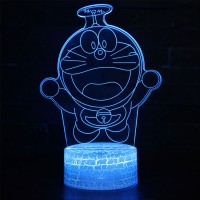 Lampe 3D Doraemon hélicoptère en vol