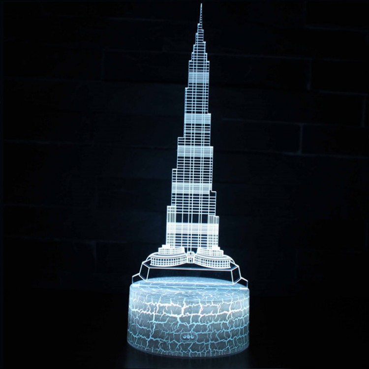 Lampe 3D Monuments Building