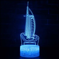 Lampe 3D Monuments Burj Al Arab Dubaï