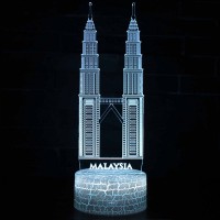 Lampe 3D Monuments Tours Petronas, Malaisie
