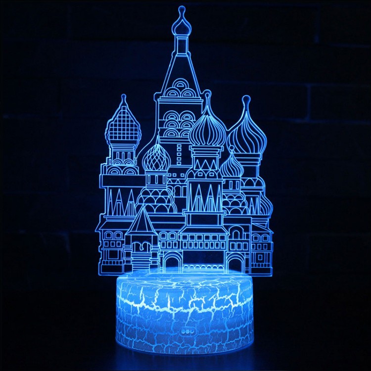 Lampe 3D Monuments Cathédrale Saint-Basile, Moscou