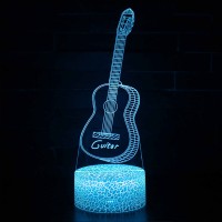 Lampe 3D Musique Guitare acoustique 2