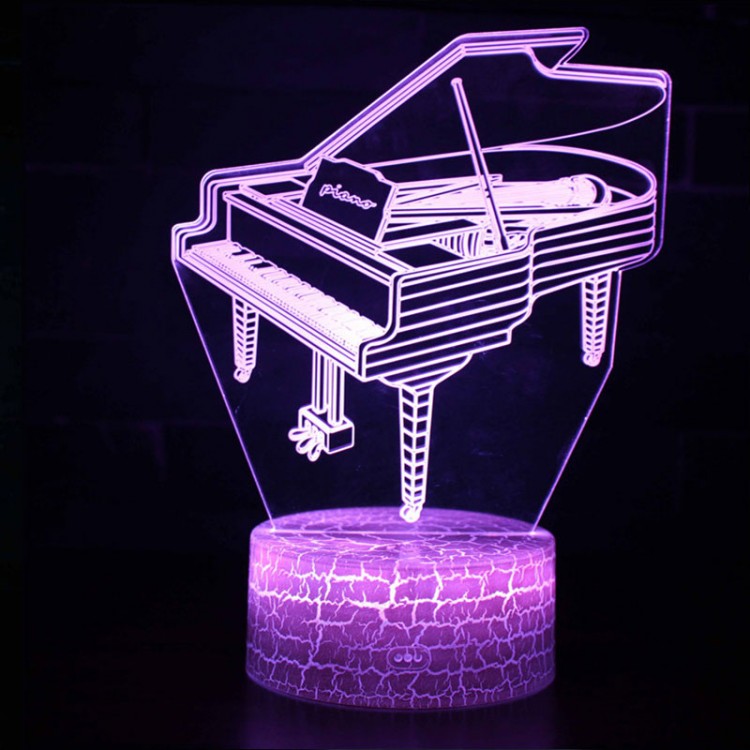 Lampe 3D Musique Piano à queue