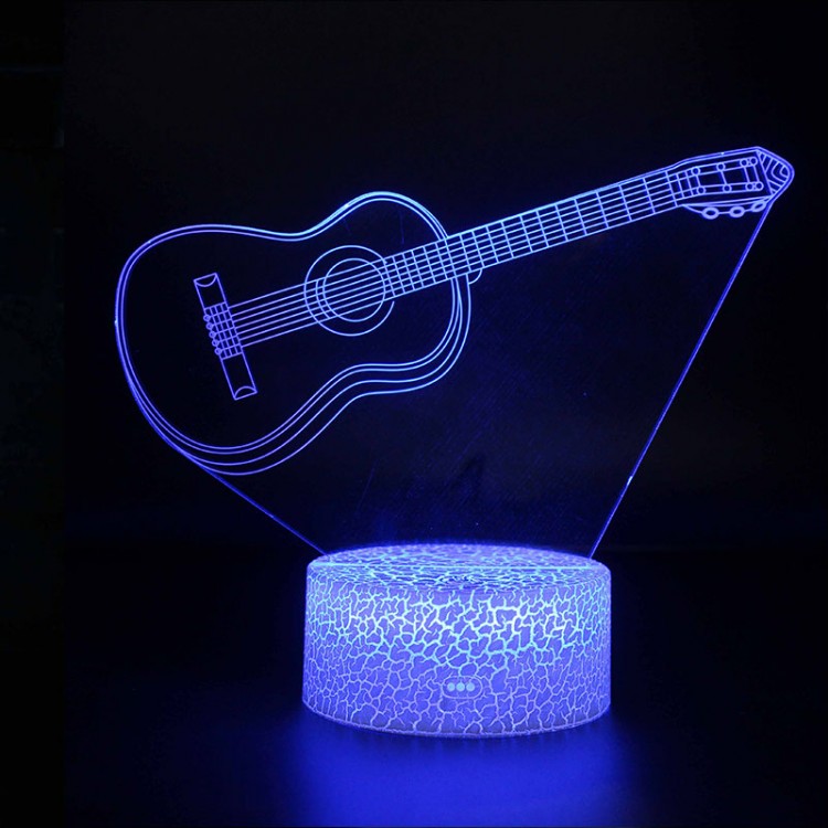 Lampe 3D Musique Guitare classique