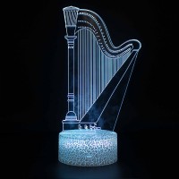 Lampe 3D Musique Harpe