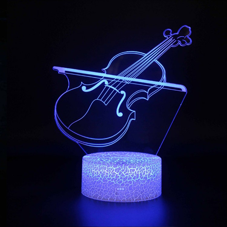 Lampe 3D Musique Violon et Archet 2