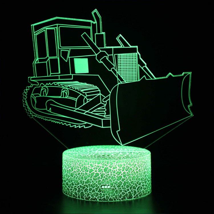 Lampe 3D Bulldozer