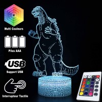 Lampe 3D Godzilla, Caractéristiques et télécommande