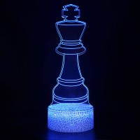 Lampe 3D Objets Roi de Jeu d’Échecs