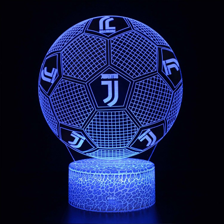 Lampe 3D Football ballon avec logo JUVENTUS