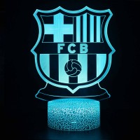 Lampe 3D Football FC Barcelone Logo
