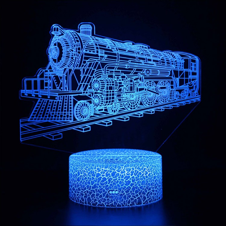 Lampe 3D LED Locomotive ancienne