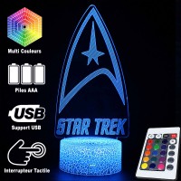 Lampe 3D Star Trek Logo, Caractéristiques et télécommande