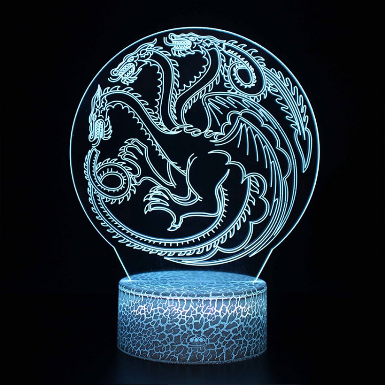 Lampe 3D Star Game of Thrones Dragon