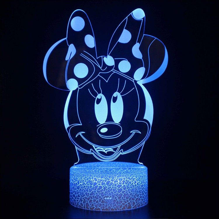 Lampe 3D Minnie et son noeud