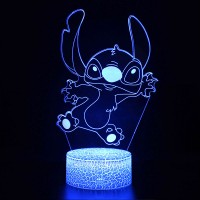 Lampe 3D de Stitch qui saute