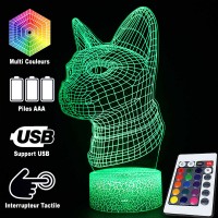 Lampe 3D Chat Visage caractéristiques et télécommande