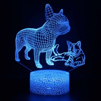 Lampe 3D Chien et Chat