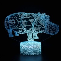 Lampe 3D Hippopotame Adulte