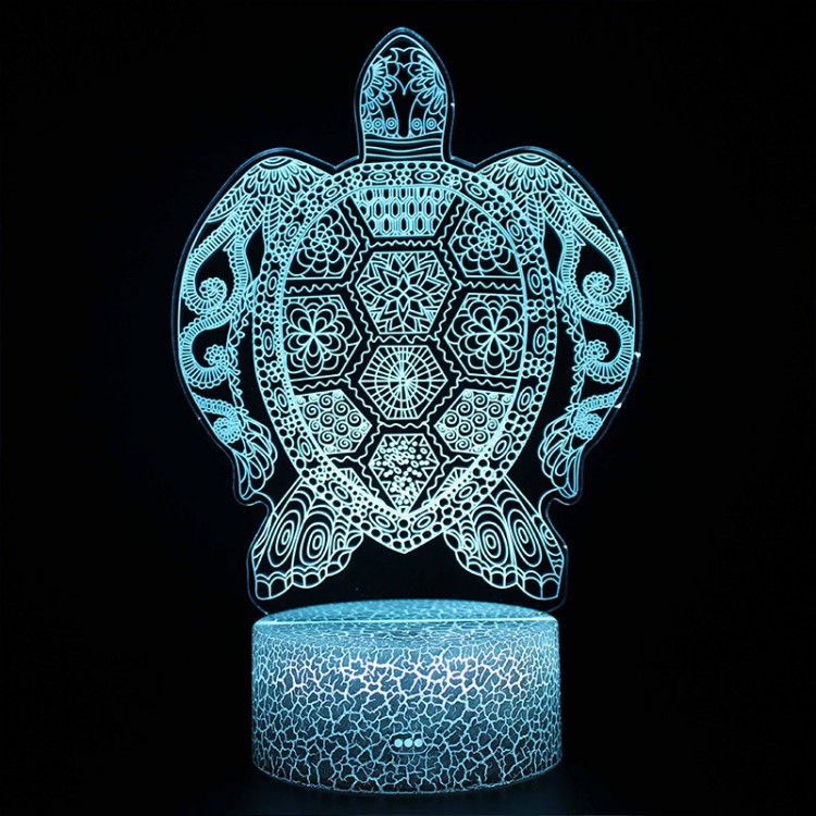 Lampe 3D Tortue Tropicale