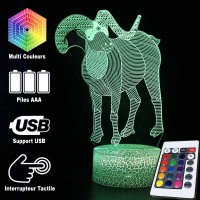 Lampe 3D Signe Chinois : Buffle caractéristiques et télécommande