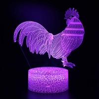 Lampe 3D Signe Chinois : Coq