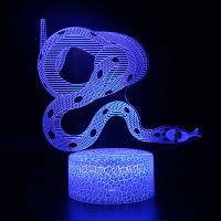 Lampe 3D  Signe Chinois : Serpent